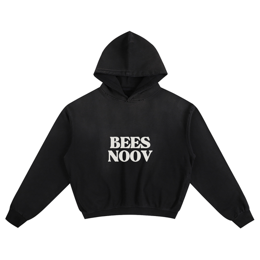 BEESMOOVE BlackSouth BEES NOOV Bootleg Sunfade Boxy Hoodie - Beesmoove 