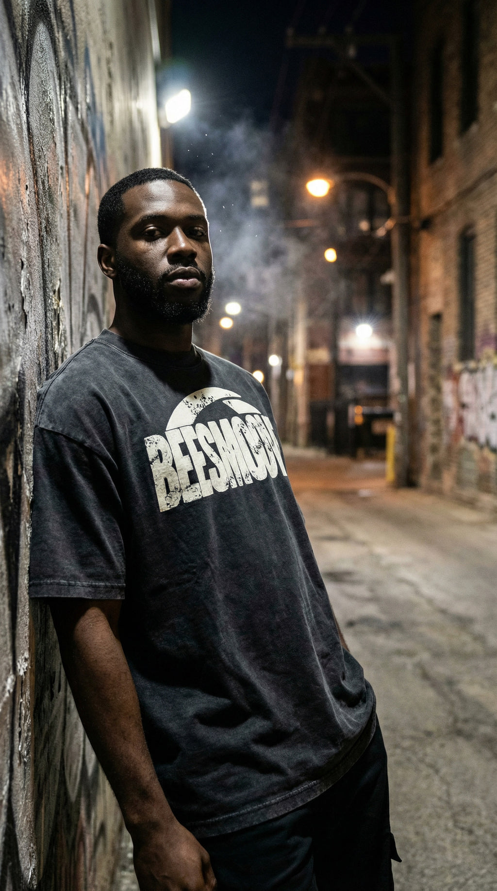 BEESMOOVE Motion Unit Oversized Cotton T-Shirt