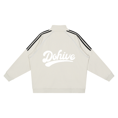 BEESMOOVE DOHIVE Reflection Striped Raglan Sleeve  Jacket