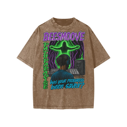 BEESMOOVE Divine upload Washed Kids' T-shirt - Beesmoove 