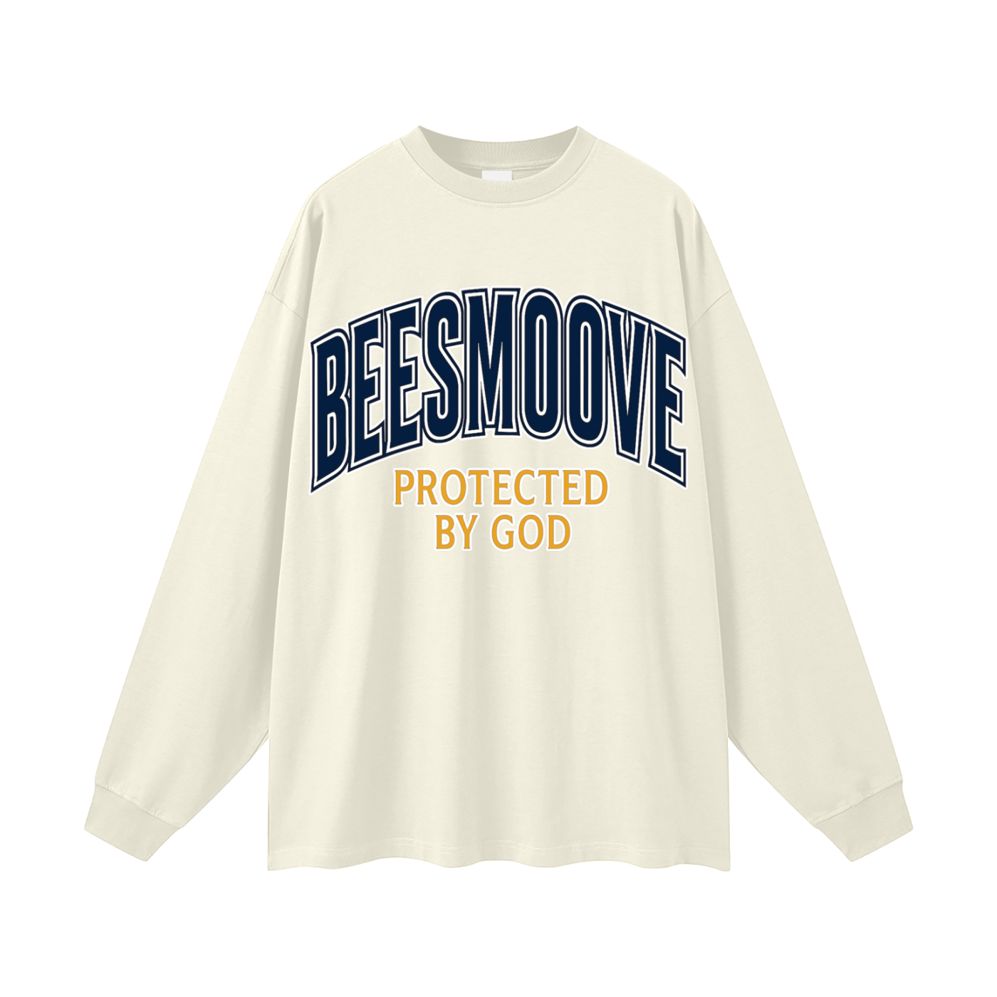 BEESMOOVE Protected by God Oversized Long Sleeve T-Shirt
