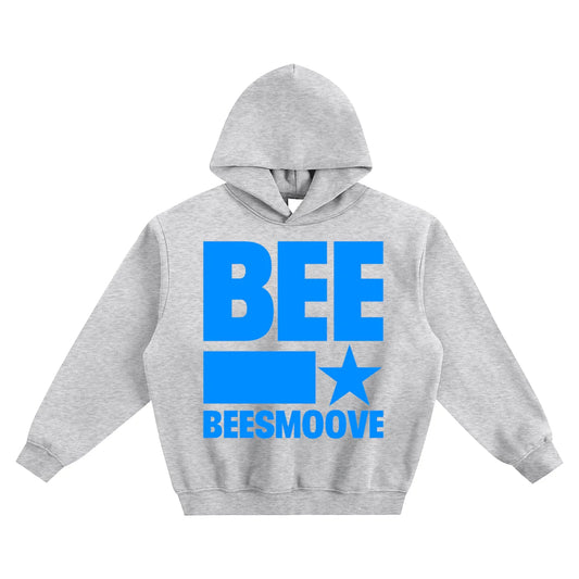 BEESMOOVE BEE STAR POWER
Blue Boxy Hoodie - Beesmoove 