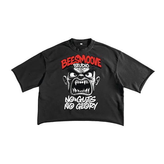 BEESMOOVE Glory or Nothing Terry Raw Edge T-shirt - Beesmoove 