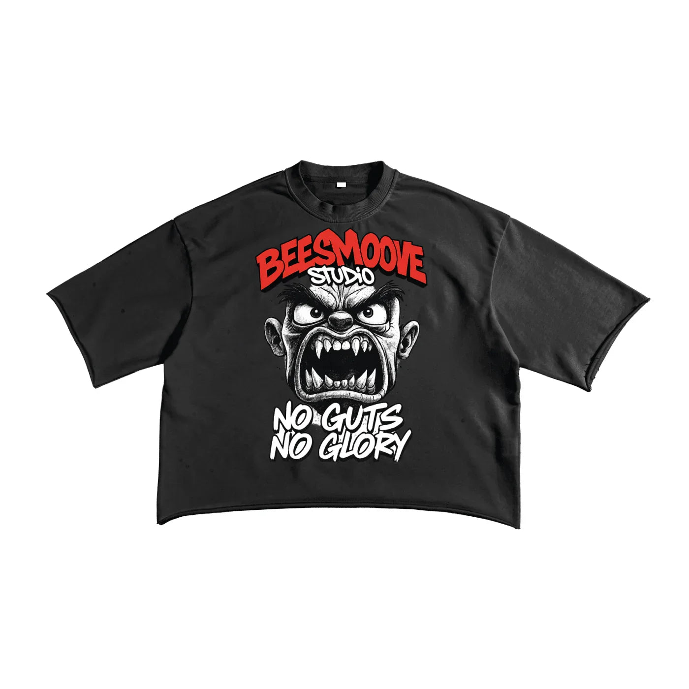 BEESMOOVE Glory or Nothing Terry Raw Edge T-shirt - Beesmoove 