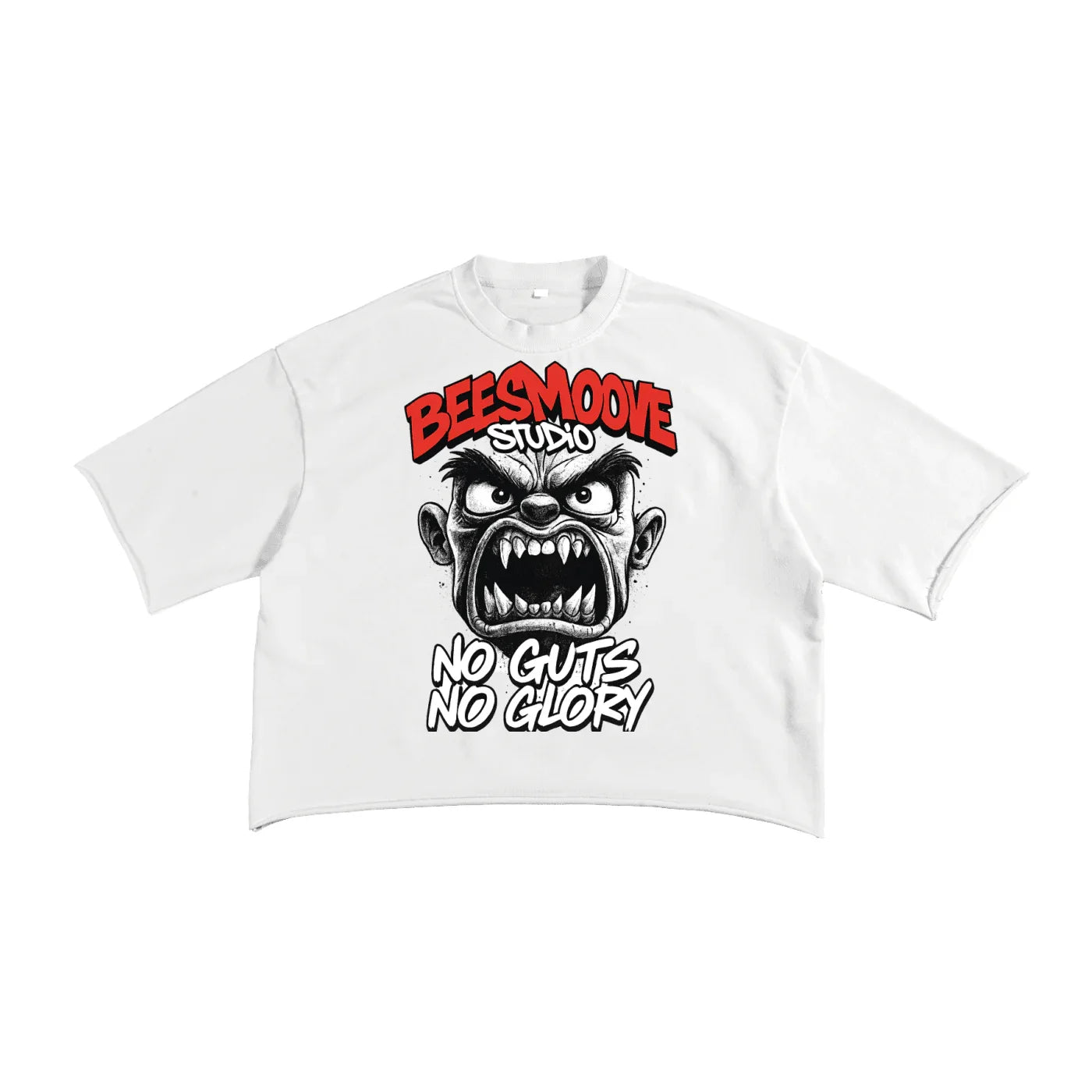 BEESMOOVE Glory or Nothing Terry Raw Edge T-shirt - Beesmoove 