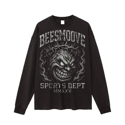 BEESMOOVE Vicious Reign Washed Long Sleeve T-shirt - Beesmoove 