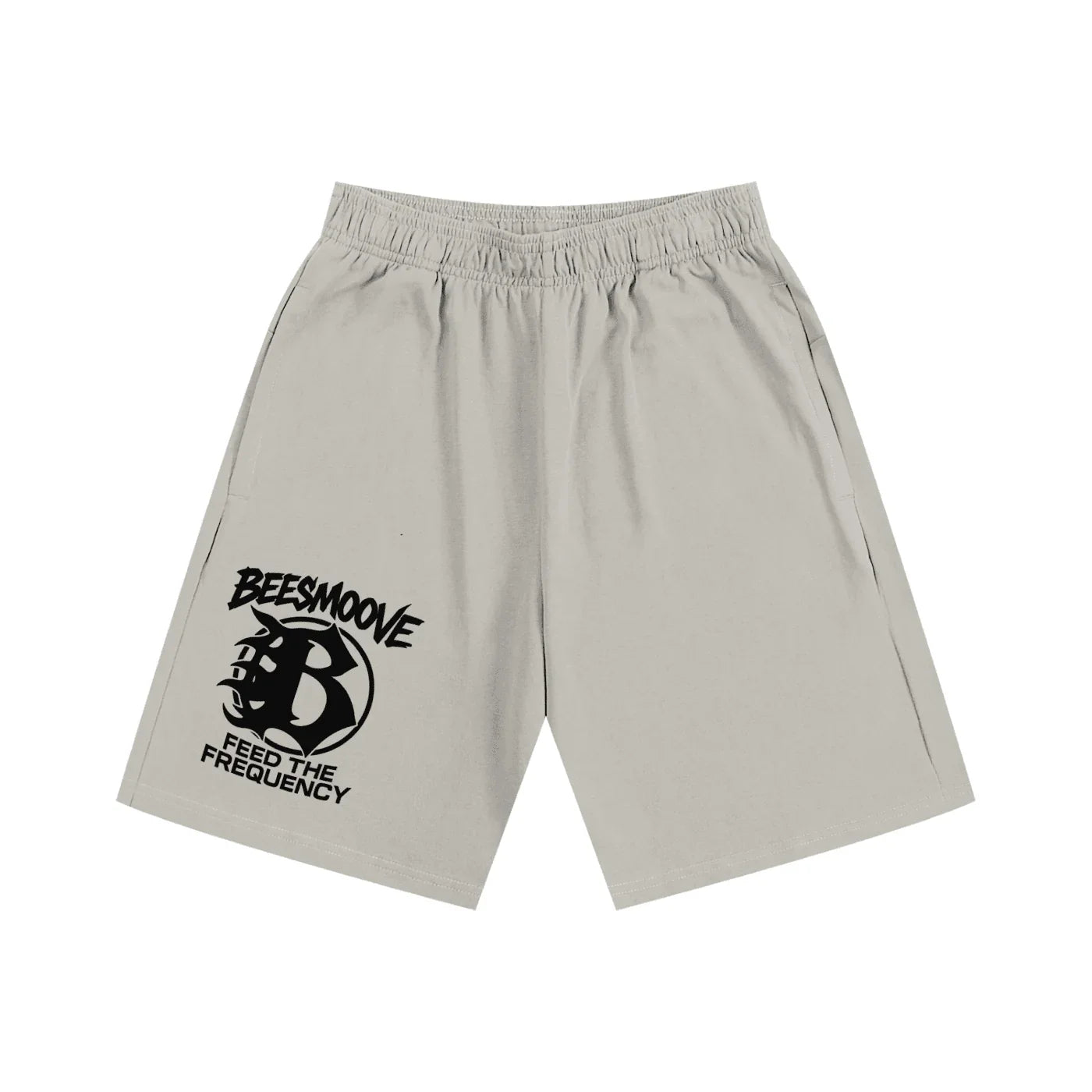 BEESMOOVE Feed The Frequency
 Heavyweight Cotton Shorts - Beesmoove 