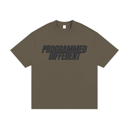 BEESMOOVE PROGRAMMED DIFFERENT Heavyweight Cotton T-Shirt - Beesmoove 