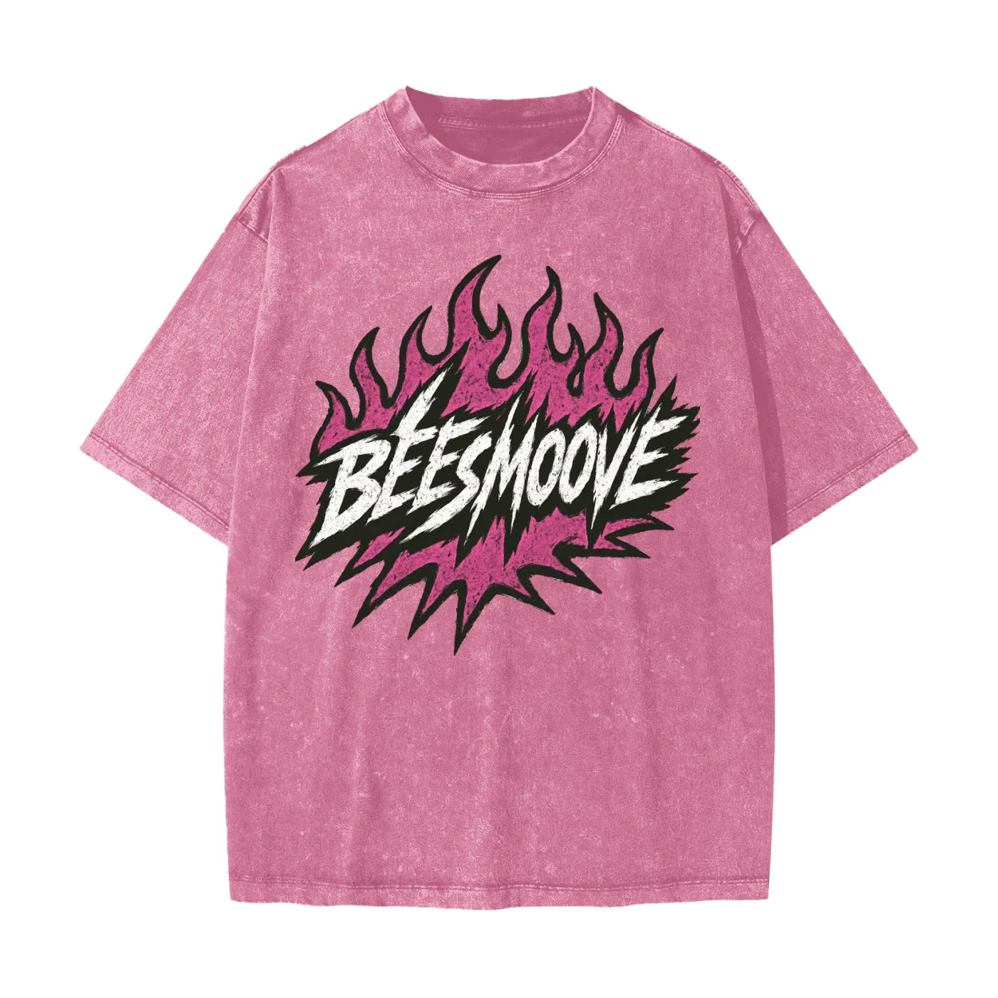 BEESMOOVE Heated Motion Heavyweight Snow Washed T-Shirt - Beesmoove 