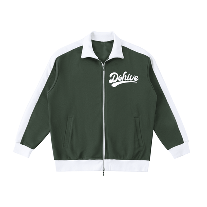 BEESMOOVE DOHIVE Contrast Trim Stand Collar Jacket - Beesmoove 