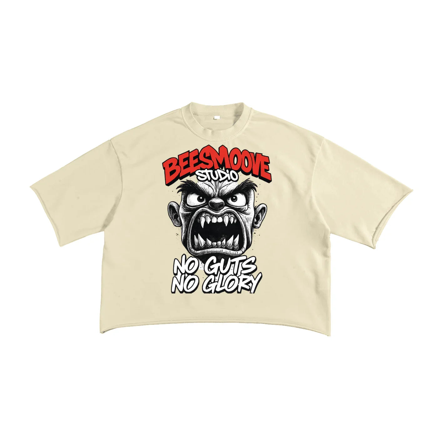 BEESMOOVE Glory or Nothing Terry Raw Edge T-shirt - Beesmoove 