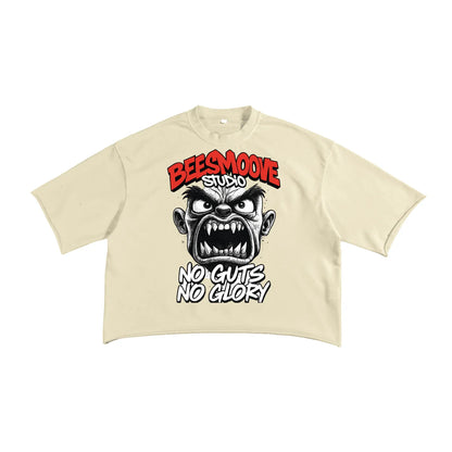 BEESMOOVE Glory or Nothing Terry Raw Edge T-shirt - Beesmoove 