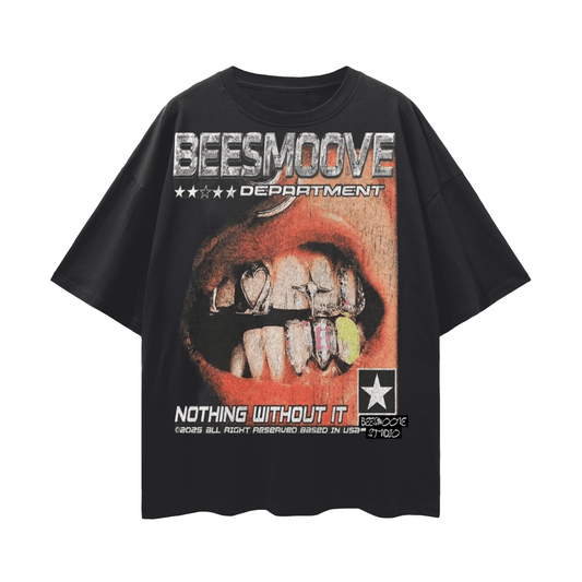 BEESMOOVE Nothing Without It Oversize Deep Drop Shoulder Tee - Beesmoove 