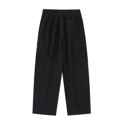 BEESMOOVE Drawstring Waist Straight-Leg Cargo Pants - Beesmoove 