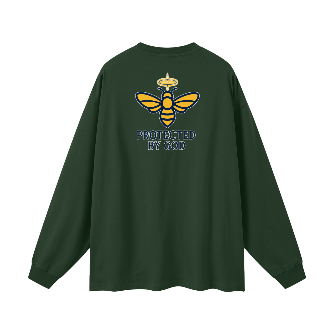 BEESMOOVE Protected by God Oversized Long Sleeve T-Shirt