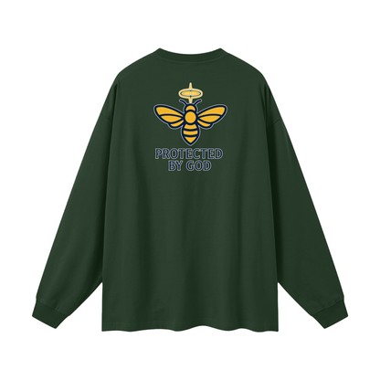 BEESMOOVE Protected by God Oversized Long Sleeve T-Shirt