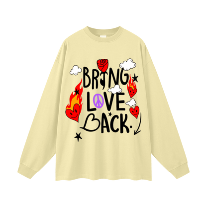 BEESMOOVE Bring Love Back – Flame Heart Edition Long Sleeve Tee - Beesmoove 