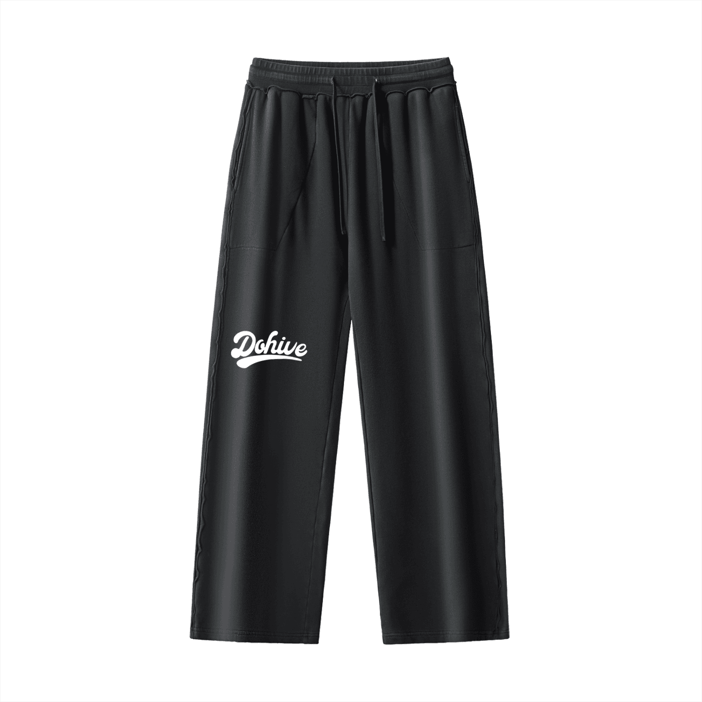 BEESMOOVE DOHIVE Raw-Seam Enzyme Washed Sweatpants - Beesmoove 