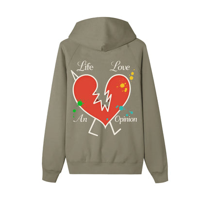 BEESMOOVE Heartbreak Hijack Zip-up Fleece Hoodie - Beesmoove 