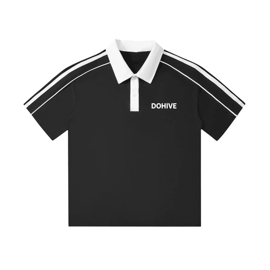 BEESMOOVE DOHIVE Collar Short-Sleeve Polo Shirt - Beesmoove 