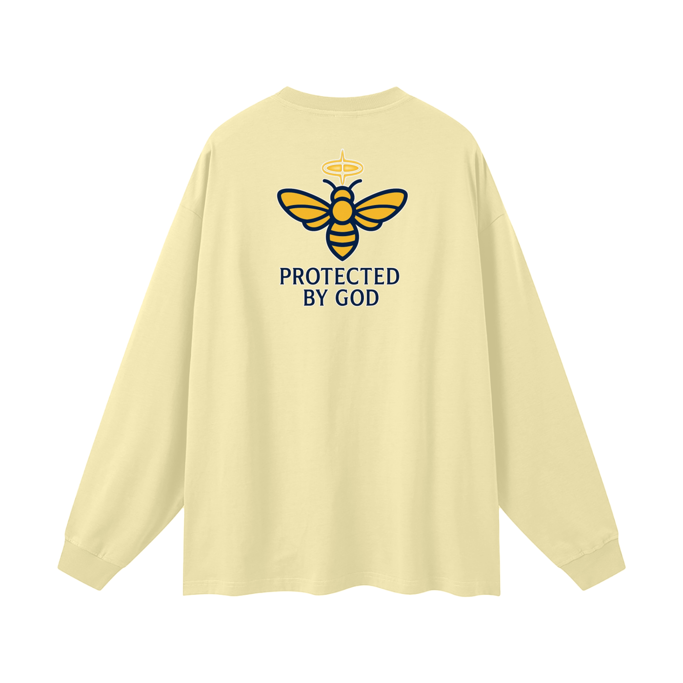 BEESMOOVE Protected by God Oversized Long Sleeve T-Shirt