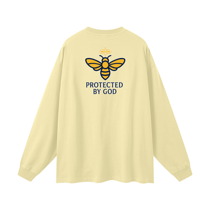 BEESMOOVE Protected by God Oversized Long Sleeve T-Shirt