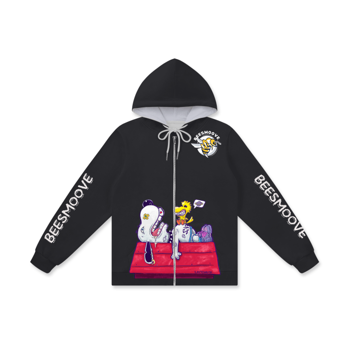 Beesmoove snoopy happy earth day Boys Zip Hoodie - Beesmoove 