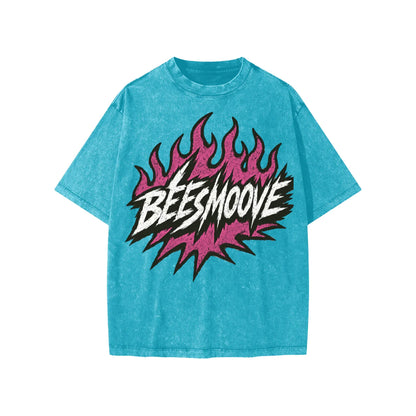 BEESMOOVE Heated Motion Washed Kids' T-shirt - Beesmoove 