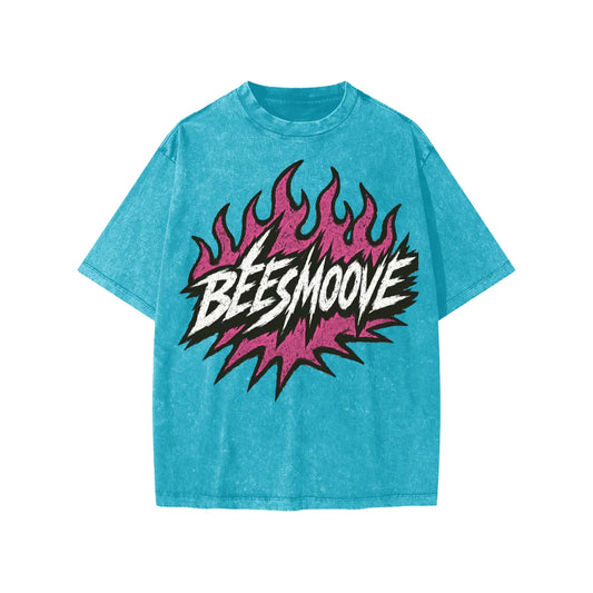 BEESMOOVE Heated Motion Washed Kids' T-shirt - Beesmoove 