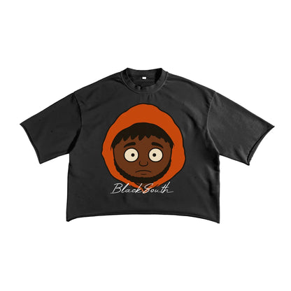 BEESMOOVE BlackSouth Corey Terry Raw Edge T-shirt - Beesmoove 