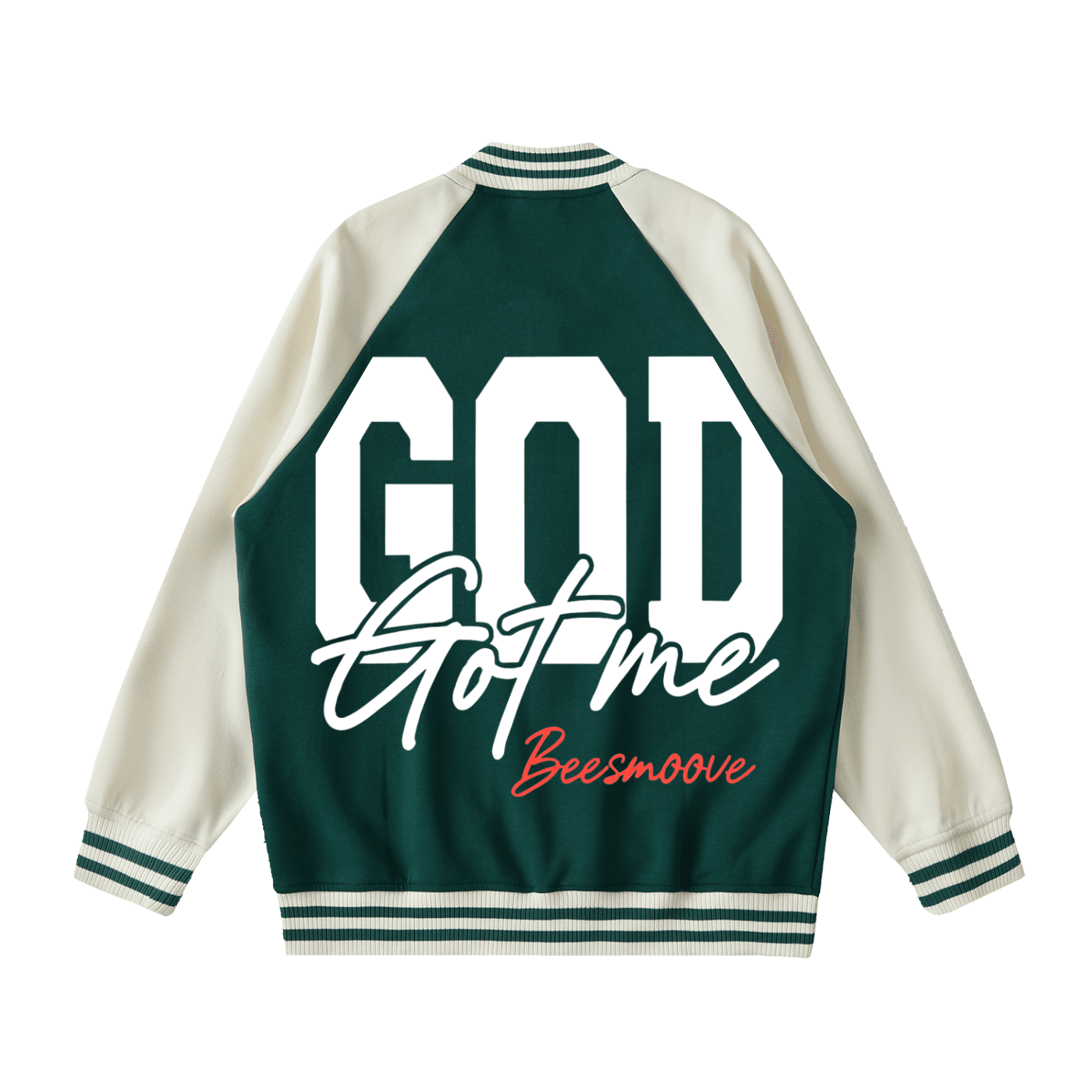 BEESMOOVE God Got Me Varsit Jacket - Beesmoove 