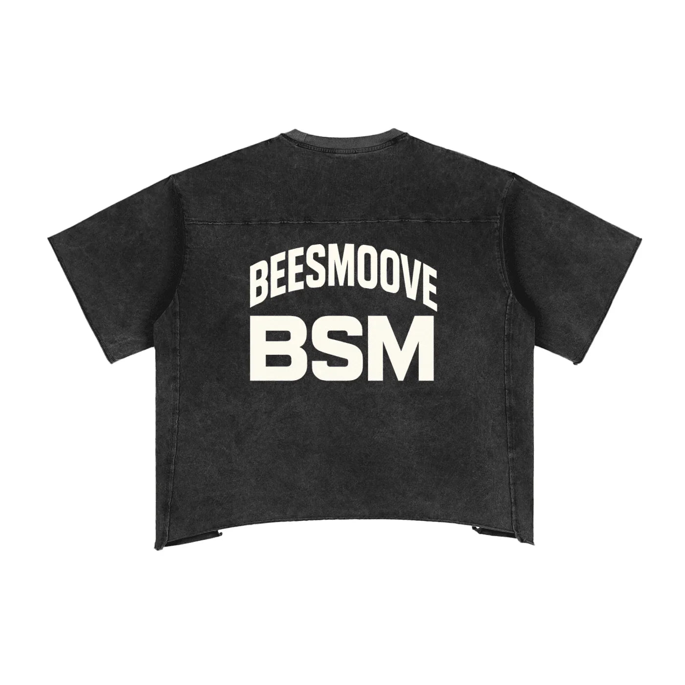 BEESMOOVE BSM Boss Status Mentality Washed Boxy T-Shirt - Beesmoove 