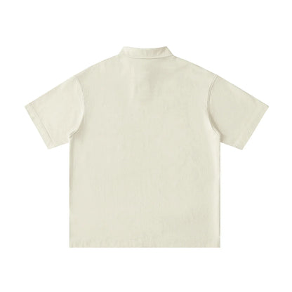 BEESMOOVE DOHIVE Loose Cotton Short-Sleeve Polo Shirt - Beesmoove 