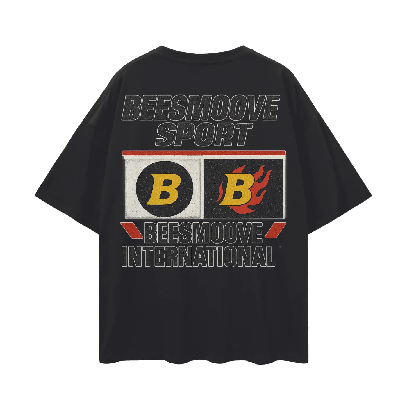 BEESMOOVE Skull Commando Sport Drop Shoulder Tee - Beesmoove 