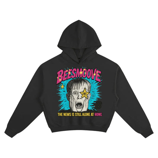 BEESMOOVE Home Alone Reality Boxy Hoodie - Beesmoove 