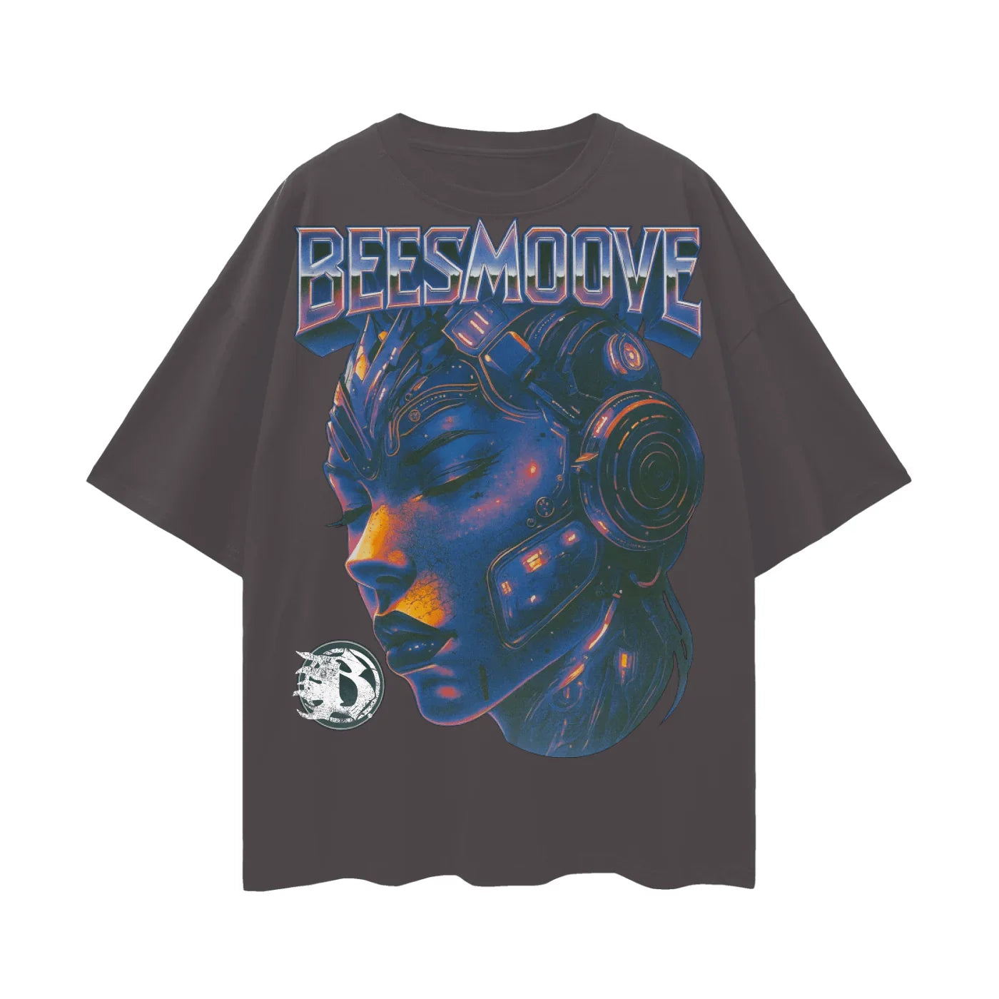 BEESMOOVE Circuit Dreams Oversize Deep Drop Shoulder Tee - Beesmoove 