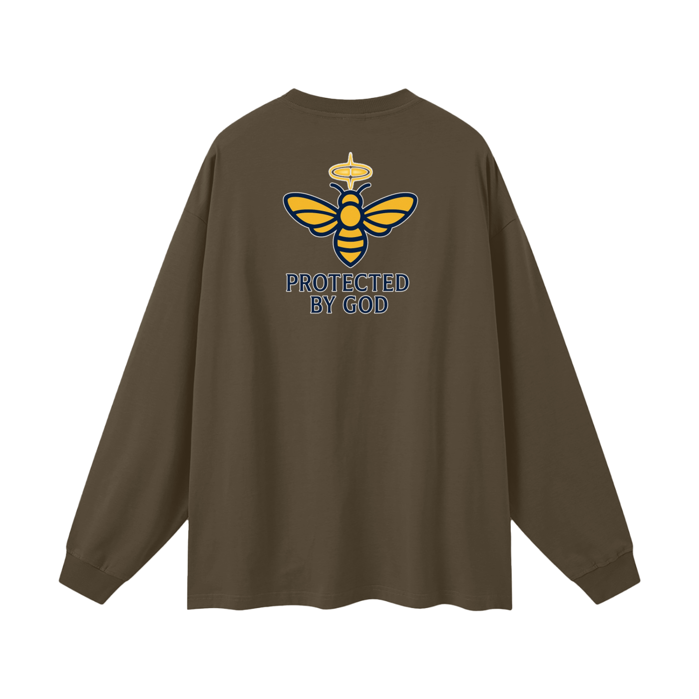 BEESMOOVE Protected by God Oversized Long Sleeve T-Shirt