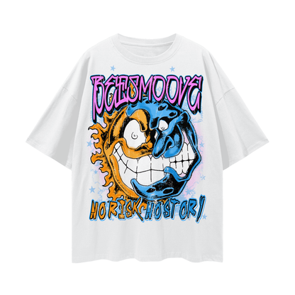 Beesmoove No Risk NO Story 
Oversize Deep Drop Shoulder Tee - Beesmoove 