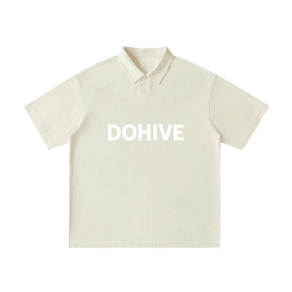 BEESMOOVE DOHIVE Loose Cotton Short-Sleeve Polo Shirt - Beesmoove 