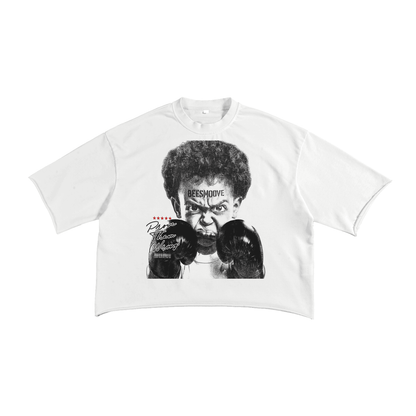BEESMOOVE Forbidden Power French Terry Raw Edge T-Shirt - Beesmoove 