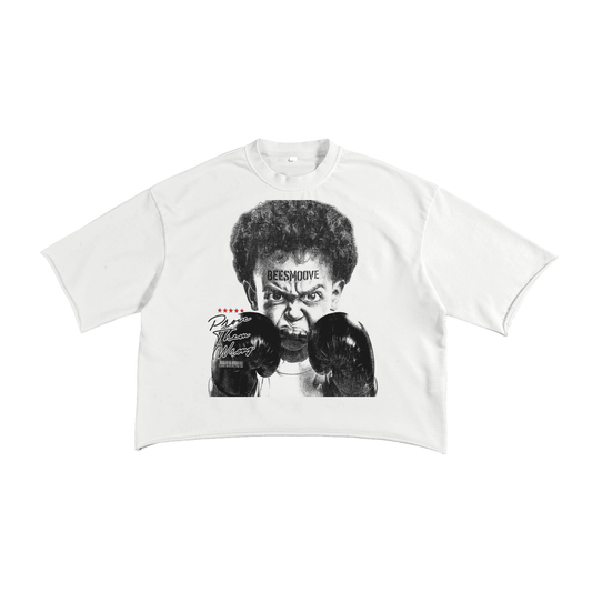 BEESMOOVE Forbidden Power French Terry Raw Edge T-Shirt - Beesmoove 