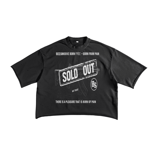 BEESMOOVE We Trust Blueprint Terry Raw Edge T-shirt - Beesmoove 