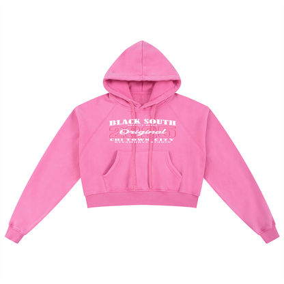 BEESMOOVE BlackSouth Original 2025 Washed Cropped Hoodie - Beesmoove 