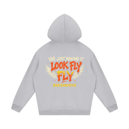 BEESMOOVE God wrote the vision Fleece Hoodie - Beesmoove 