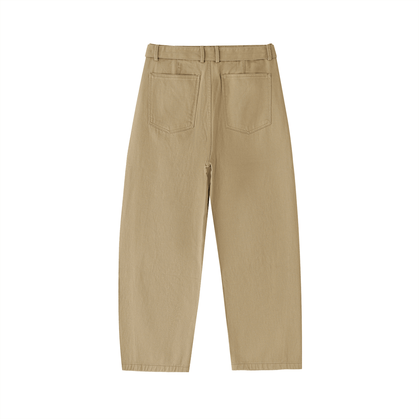 BEESMOOVE DOHIVE Twisted-Seam Belted Curved-Blade Pants - Beesmoove 