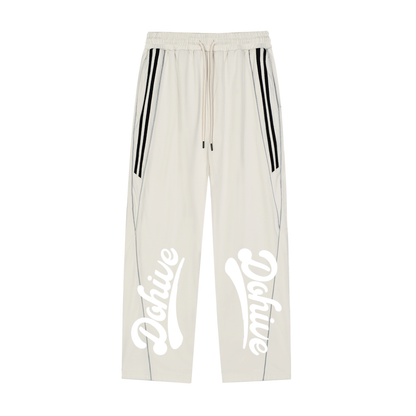 BEESMOOVE DOHIVE Reflection Striped Straight-Leg Sweatpants