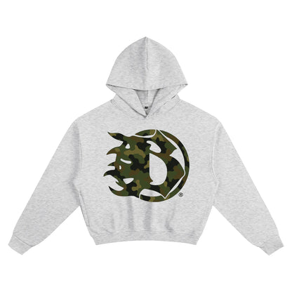BEESMOOVE camouflage Frequency Boxy Hoodie - Beesmoove 