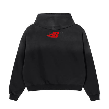 BEESMOOVE Blackout Blaze Edition Sunfade Boxy Hoodie - Beesmoove 