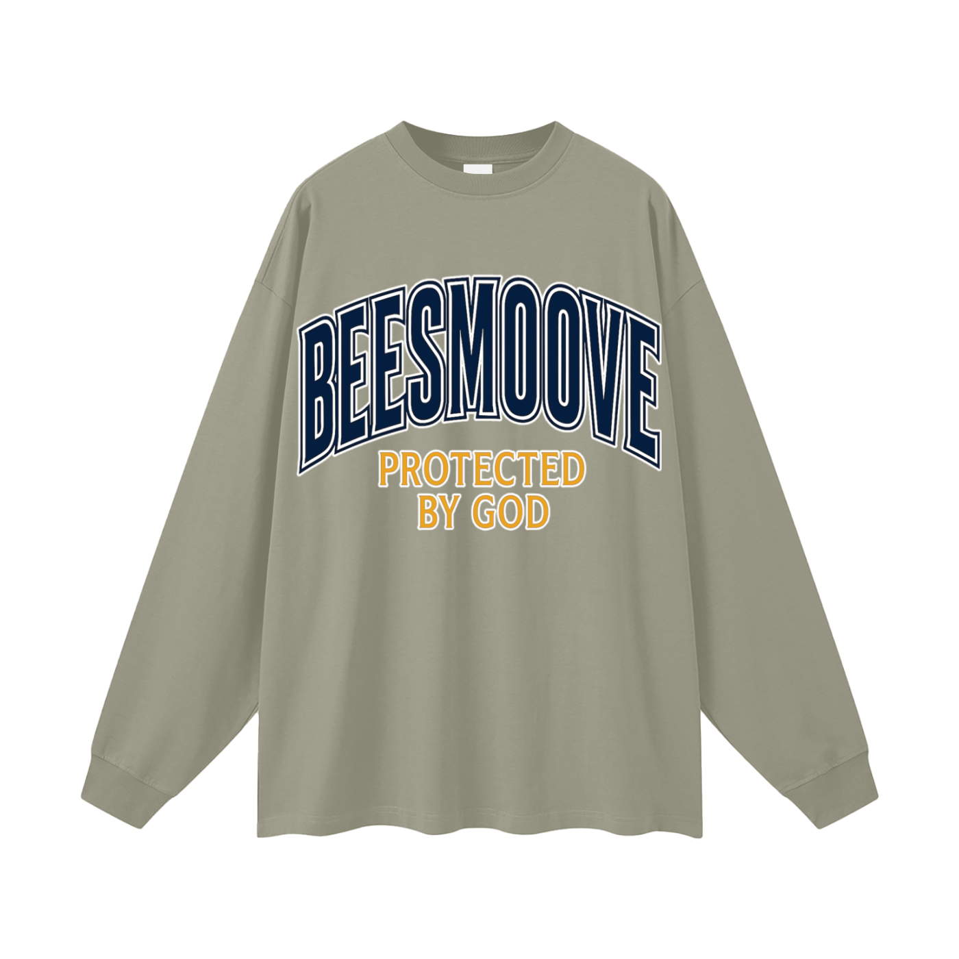 BEESMOOVE Protected by God Oversized Long Sleeve T-Shirt