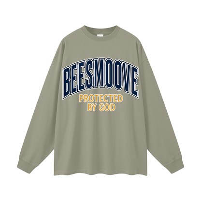 BEESMOOVE Protected by God Oversized Long Sleeve T-Shirt